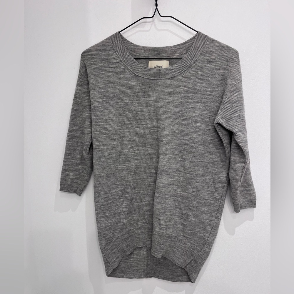 ARITZIA wool blend gray sweater size xxs